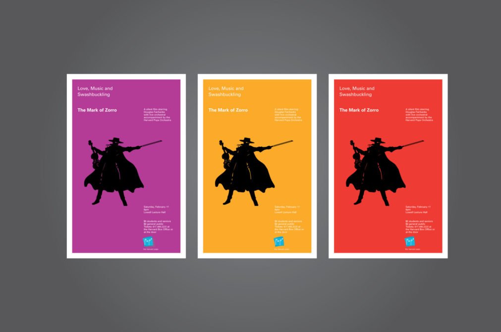 Harvard Pops Zorro Posters