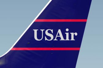 USAir Logo on Tail Fin