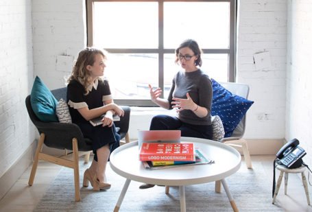 Lee Quaife and Meghan Still in Beveridge Seay's Kansas City office